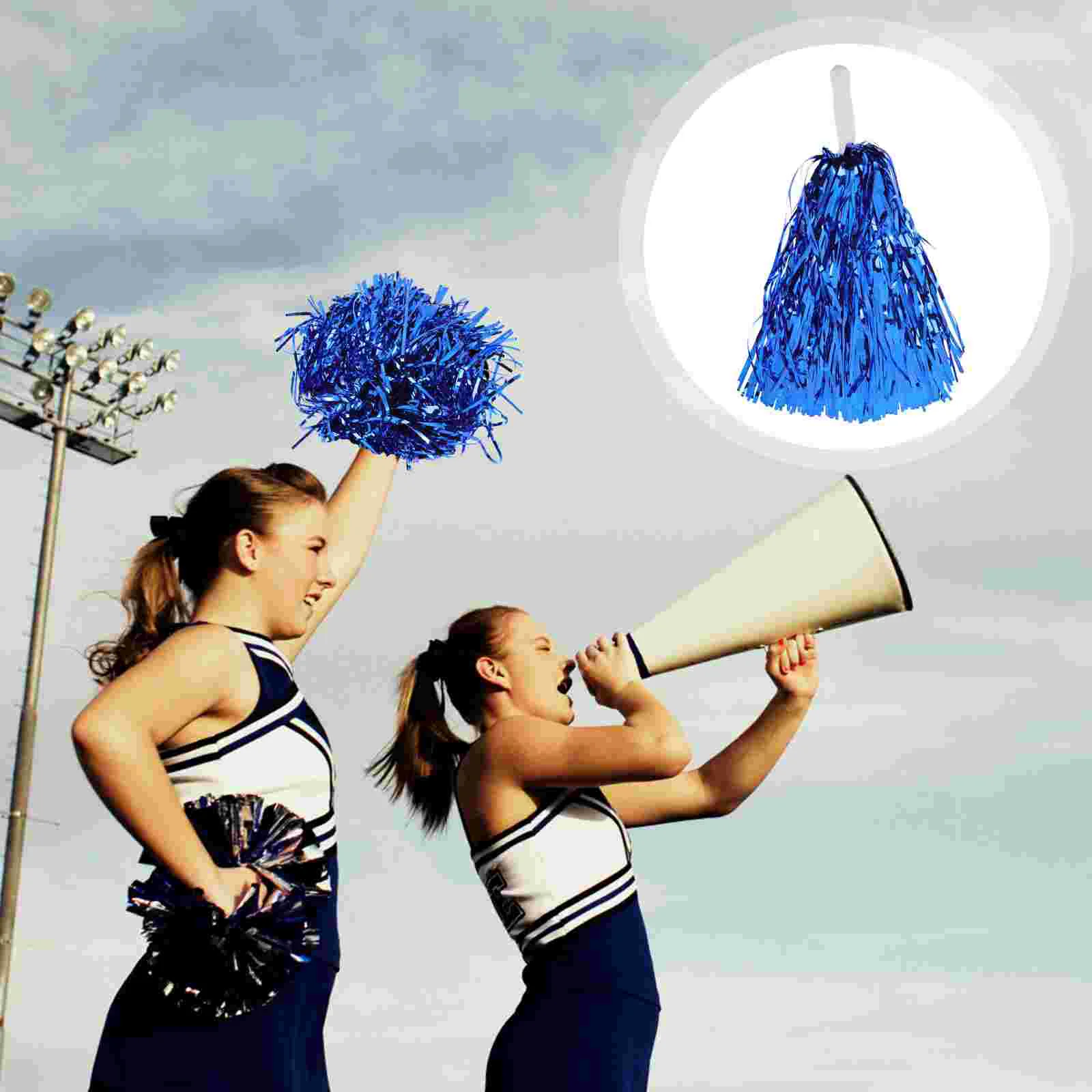 4 Pcs Flower Cheerleading Pom Poms Cheerleaders Costume Accessory Pompoms Clothing Cheering