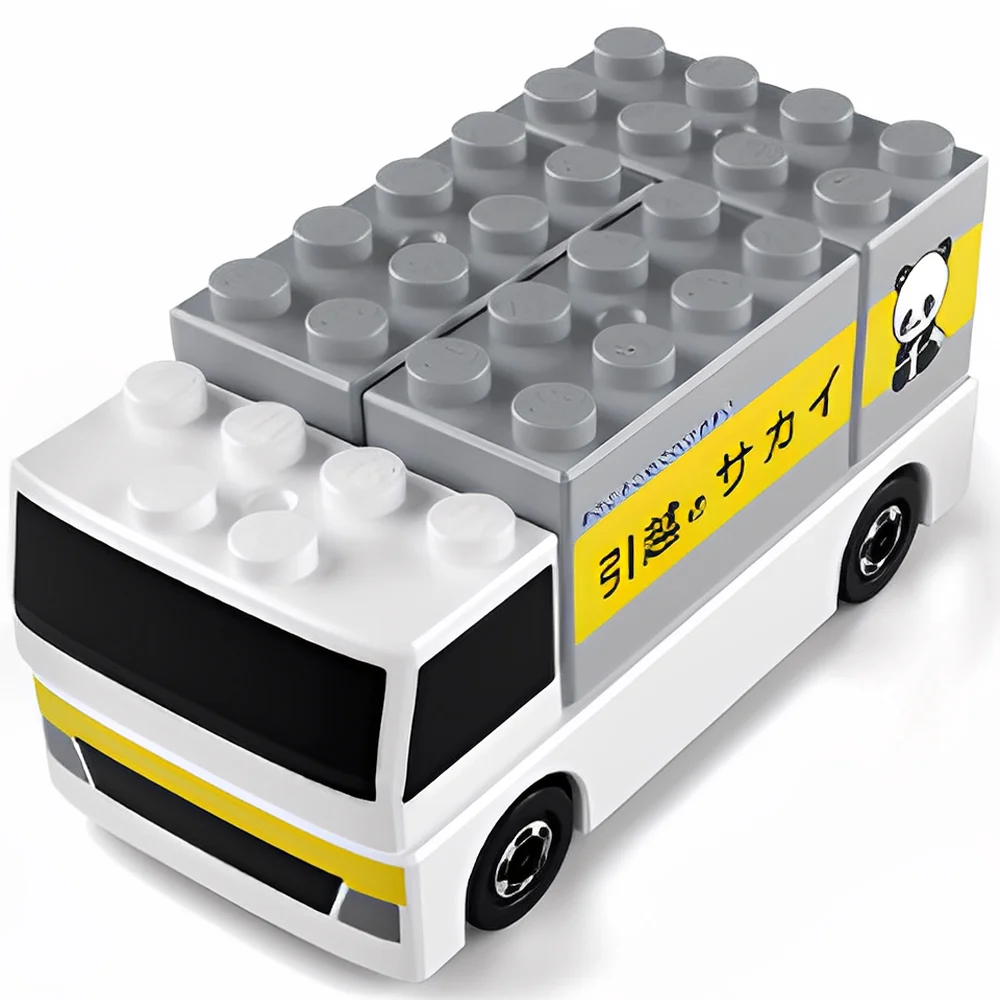 Takara Tomy Plarail Building Blocks Moving Truck 991090 Mini Cargo Van Assembly Collectible Toy