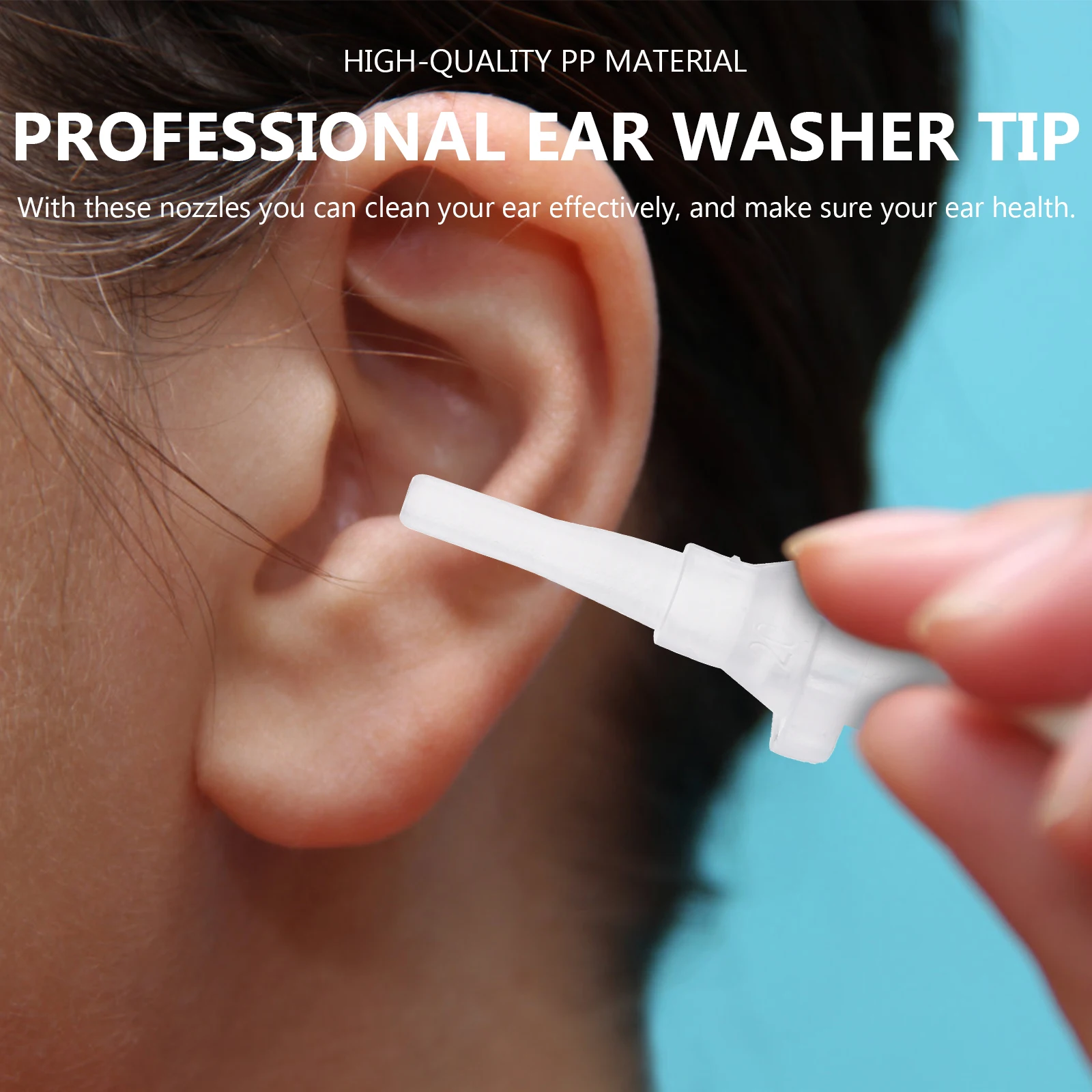 

30pcs Washer Nozzles Premium Replacement For Ear Irrigator Portable Disposable Tips Hygienic Ear Cleaner Health Care Tools