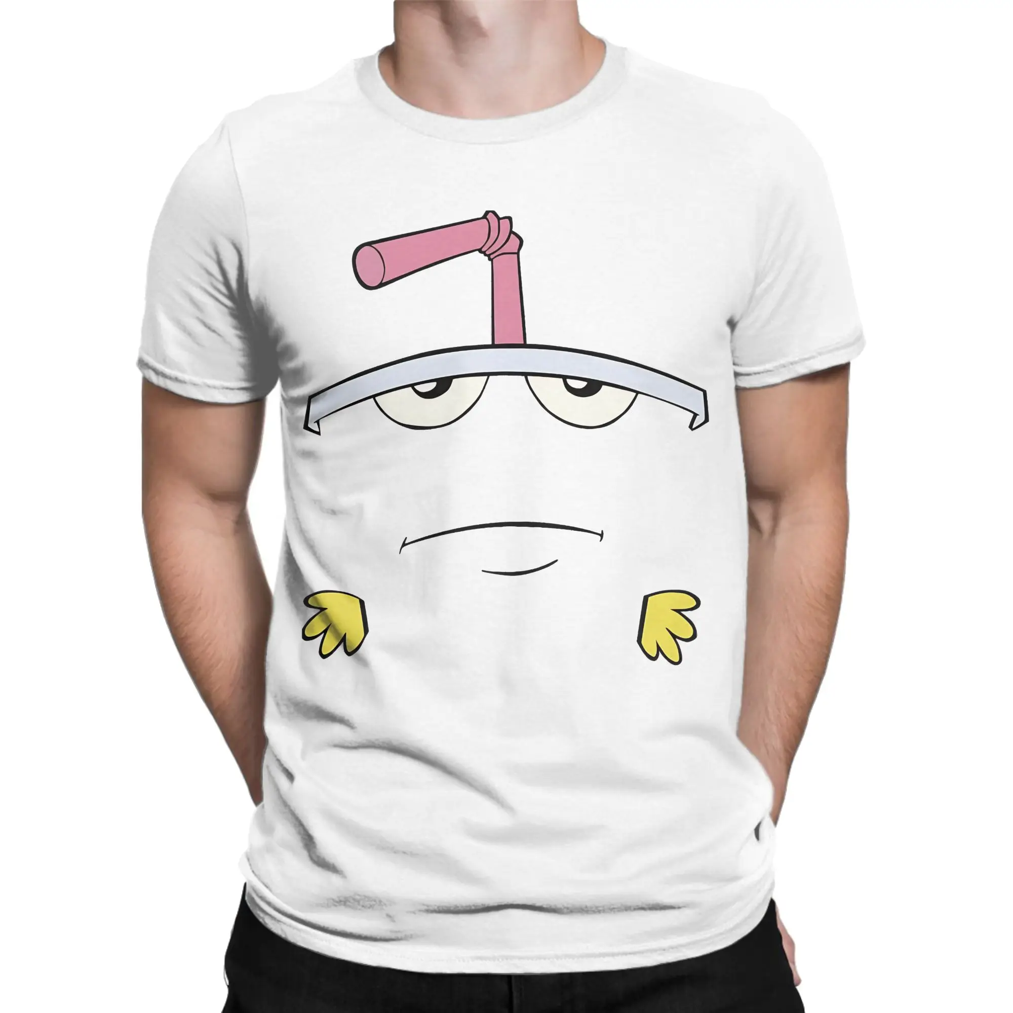 Aqua Teen Hunger Force Master Shake Cotton T-Shirt For Men Summer  Vintage T Shirts Round Neck Leisure Tee Shirt Oversize Tops