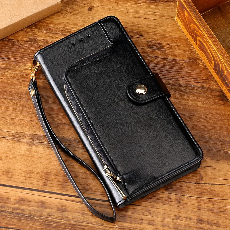 

Luxury Zipper PU Leather Case for Iphone 17 16 15 14 13 11 12 Pro Max for IPhone X XR XS 8 SE 2020 Wallet Flip Phone Bag Cover