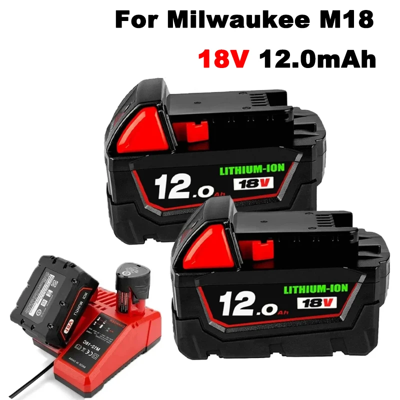 Original 18V 12.0Ah For Milwaukee M18 battery 48-11-1815 48-11-1850 2604-22 2604-20 2708-22 2607-22 power Tools Battery