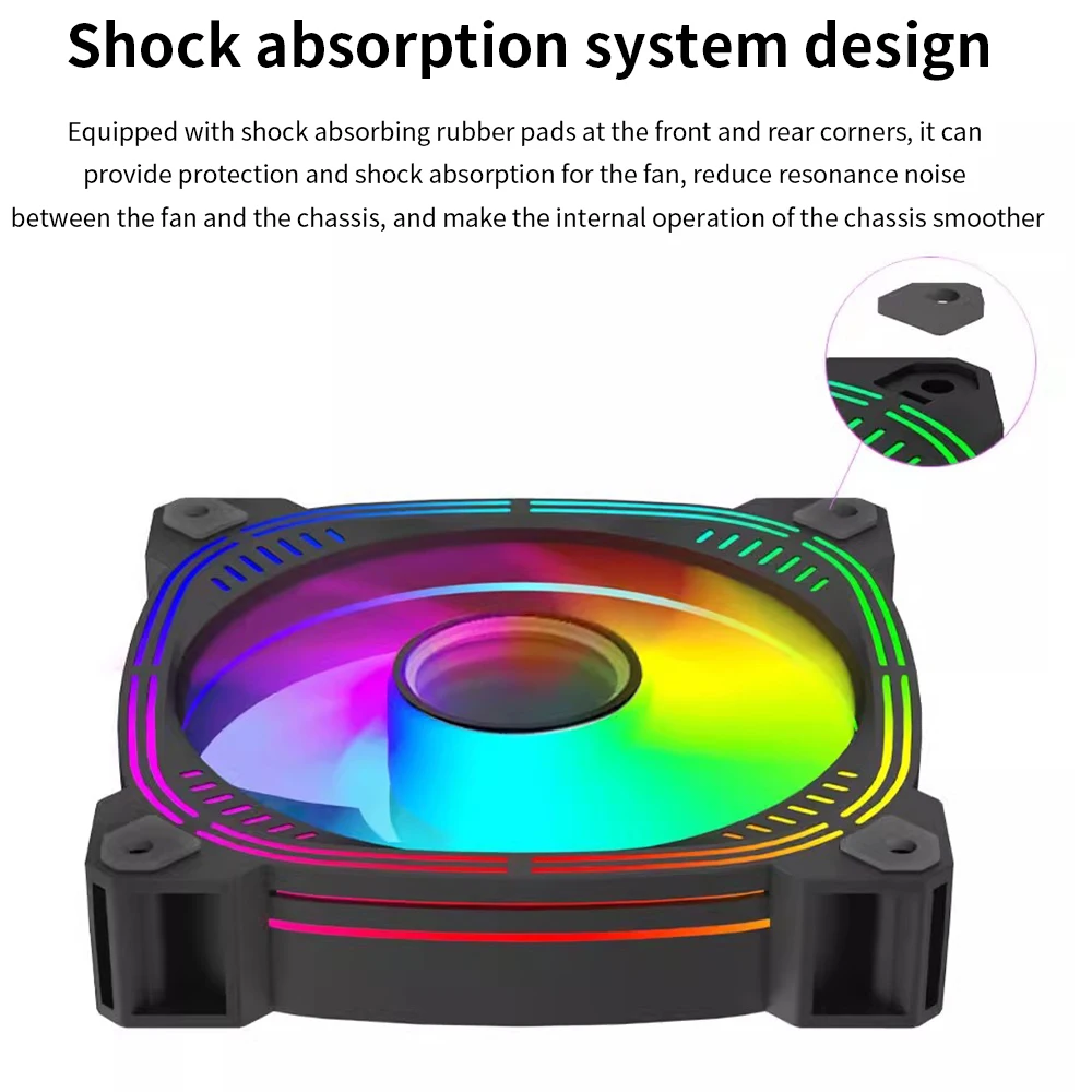 TISHIRIC ARGB Вентилятор 120 мм для ПК, компьютера, 5 В, 3 контакта, разъем Sata, ПК, игровой компьютер, компьютер, набор для синхронизации, кулеры