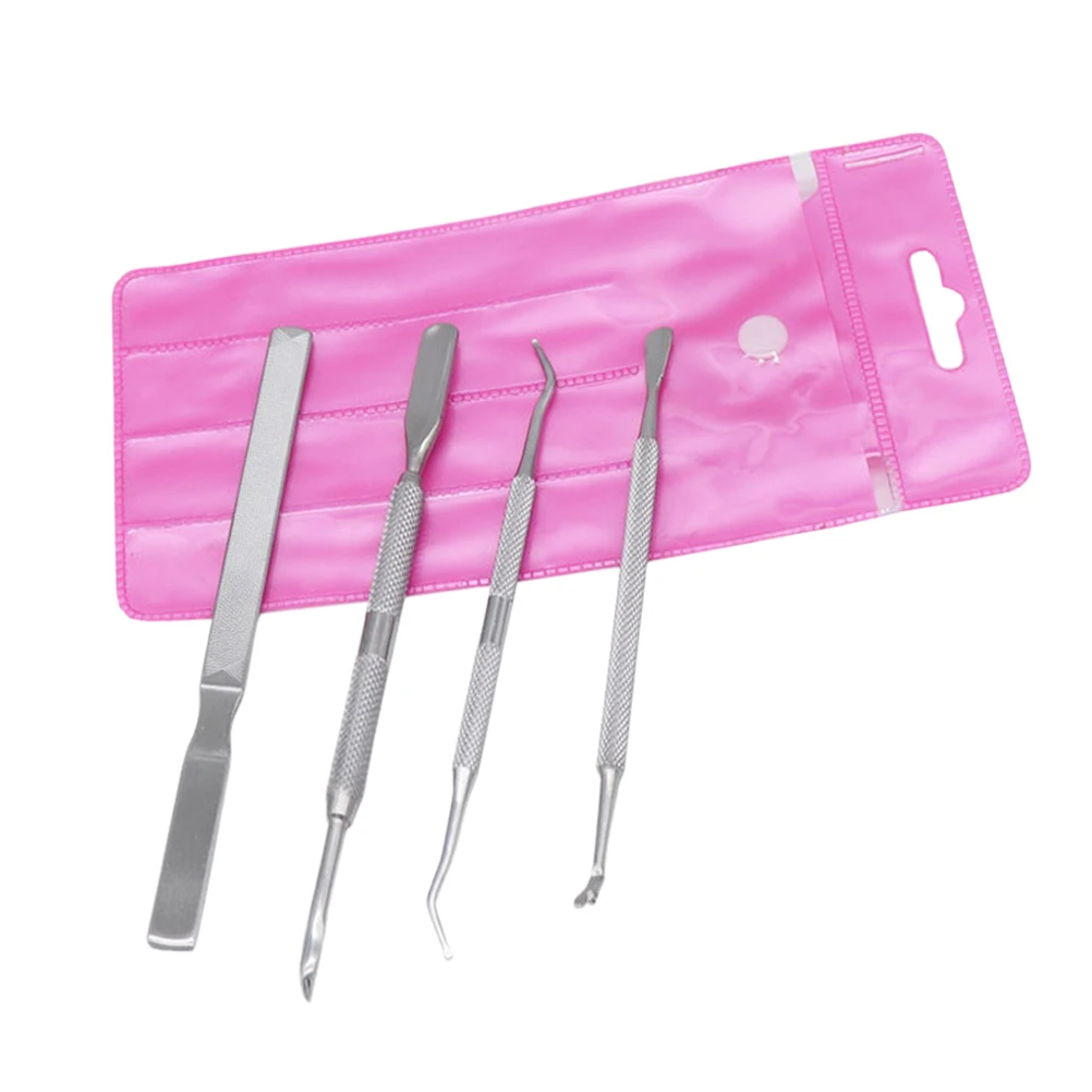 مجموعة مبرد احترافية مكونة من 4 قطع لإزالة طلاء الأظافر السميكة في صالونات التجميل المنزلية، مجموعة أدوات تزيين الأظافر بنفسك #2