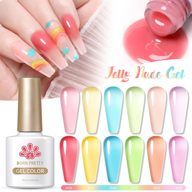 Faillite N PRETTY-Verhéritage à Ongles Gel UV LED Transparent Clip, Couche de Finition Nude, Semi-continu, Soak Off, 10ml, Nouveau