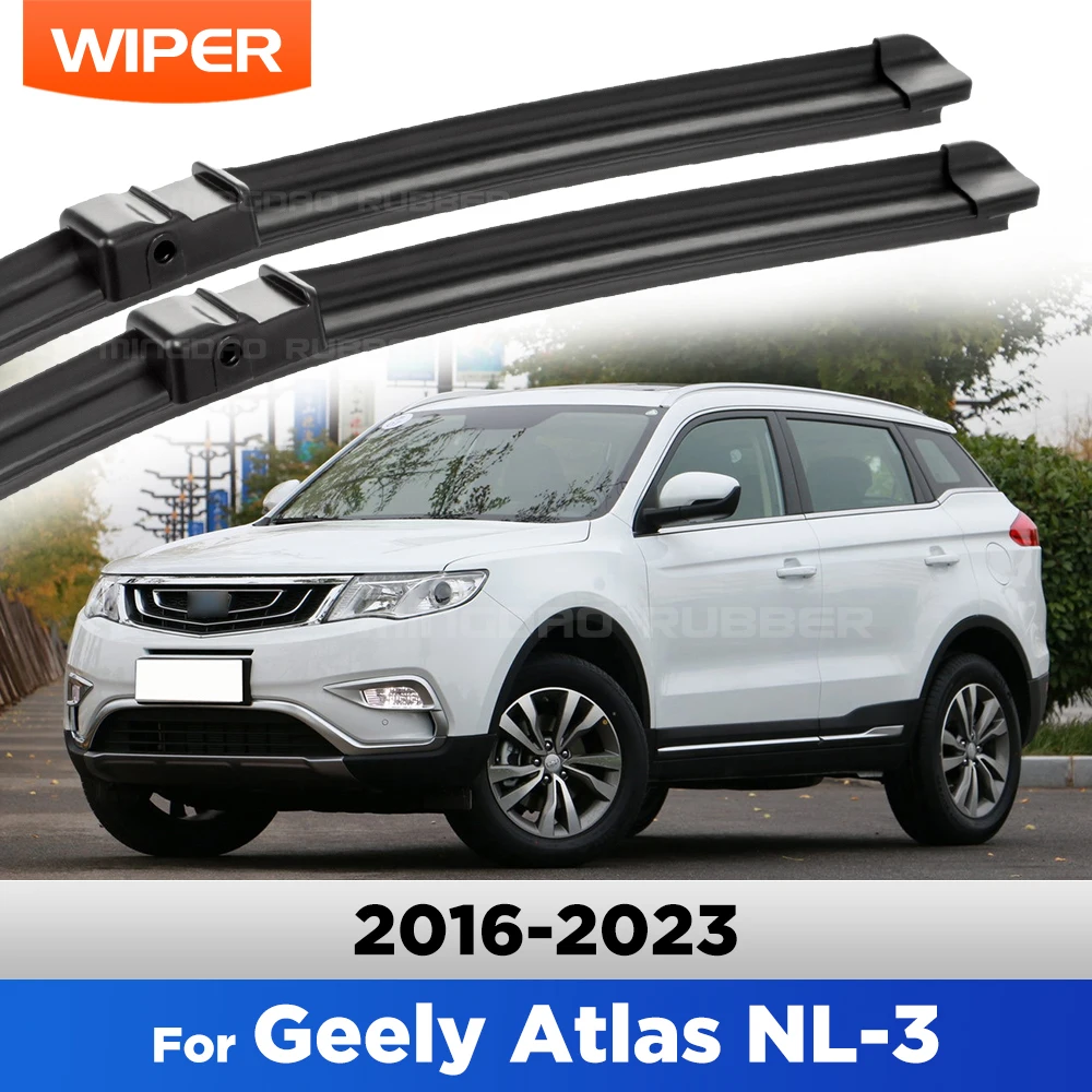 

Quiet & All-Season Wiper Blades For Geely Atlas NL-3 2016-2023 2017 2018 2019 2020 2021 2022 CREATROAD Windshield Wipers 24"+18"