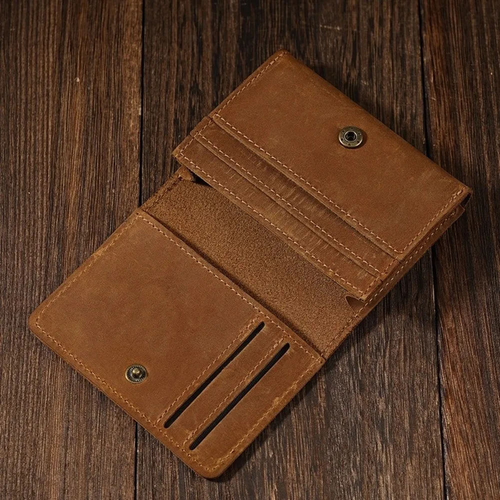 Durable Genuine Leather Card Holder Thin Portable Business Card Case Multi Card Slot Credit Card Holder Women