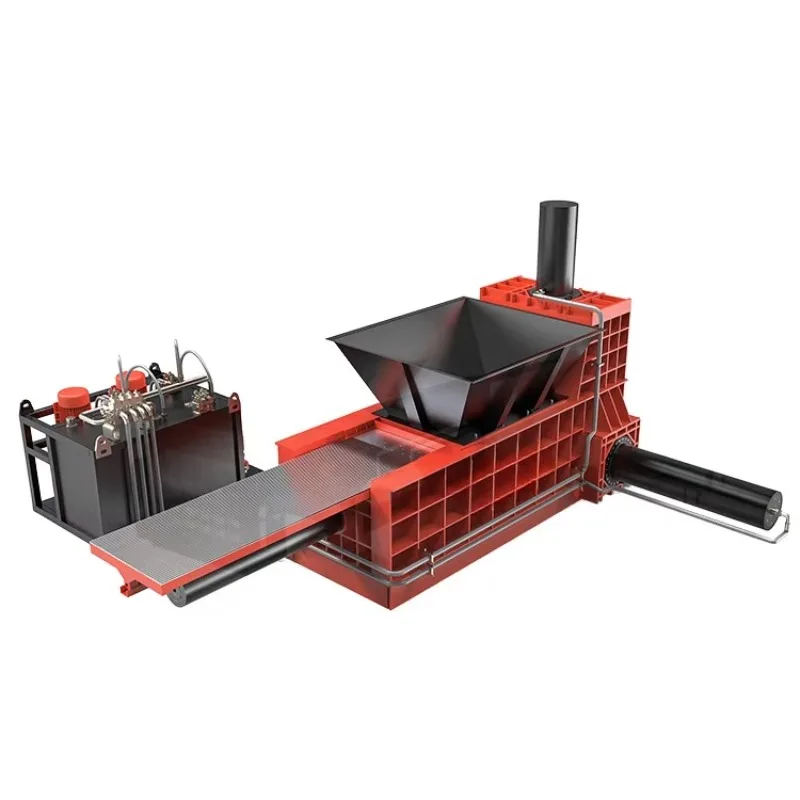 Hydraulic Baler Scrap Metal Paper Automatic Triple Compression Scrap Metal Baler Aluminum Stainless Steel Process Packing Baler