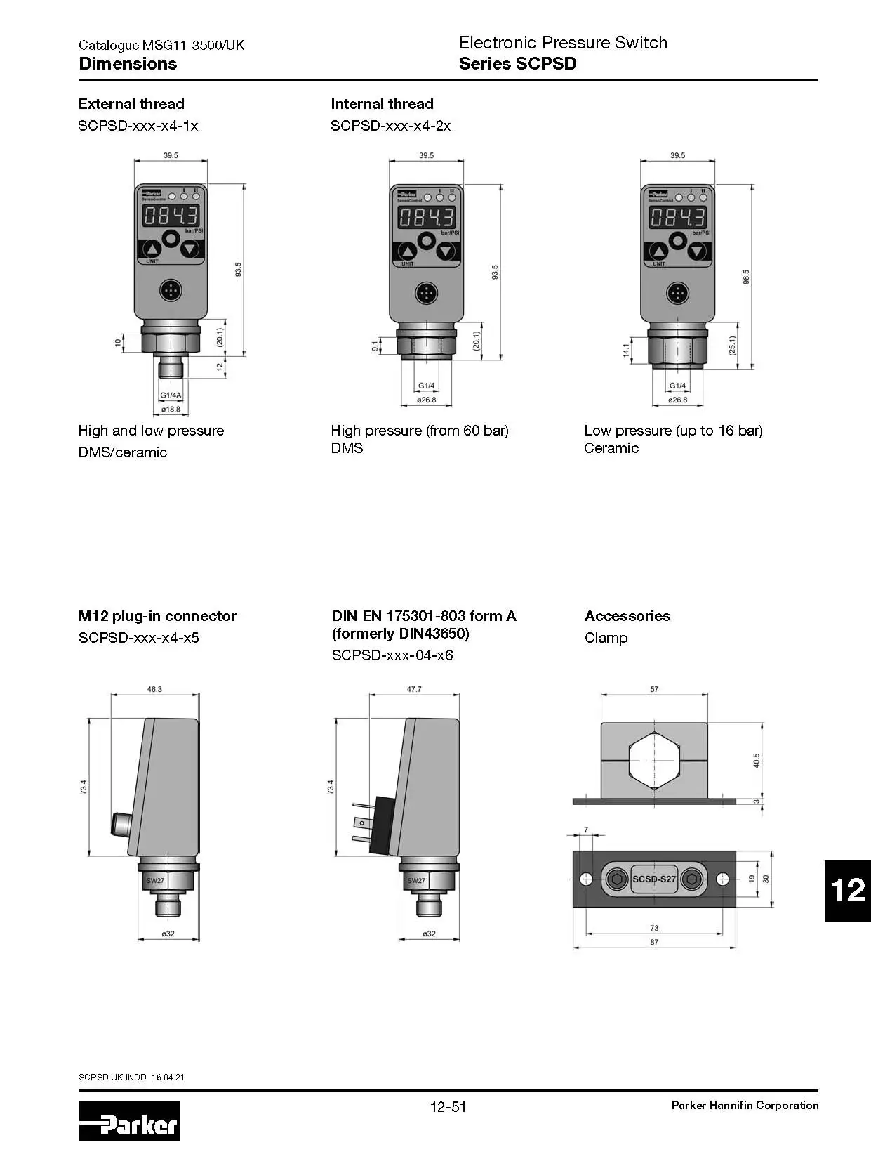 Industrie Intelligente Digitale Drukschakelaar SCPSD-600-14-15 Waterpomp Automatische Drukschakelaar