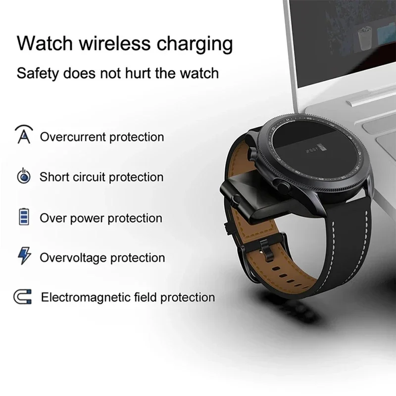 Watch Wireless Charger For Galaxy Watch 4 Charger Type C Fast Charging Dock Station For Samsung Galaxy Watch 5 Pro/4/3/Active 2