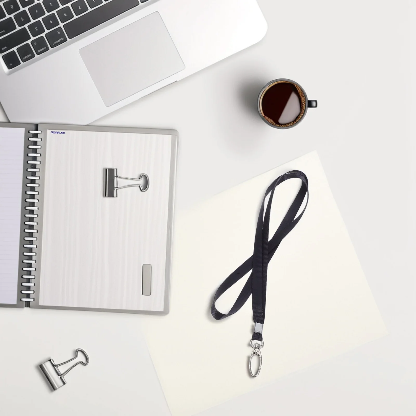 

50Pcs Black Office Id Badge Lanyard Flat Swivel Hook Bulk Badge Holder Name Tag Holder Lightweight Comfortable Neck Lanyards