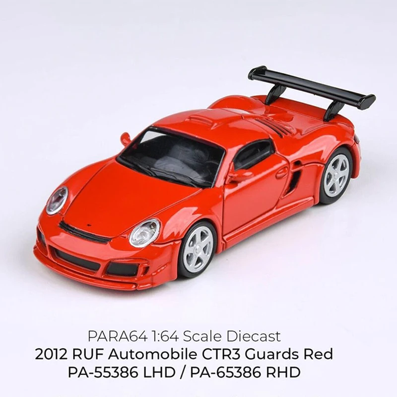 1:64 911 RUF CTR3 클럽스포츠 2012 합금 자동차 다이캐스트 & 장난감 자동차 모형 미니어처 스케일 모형 자동차 어린이용