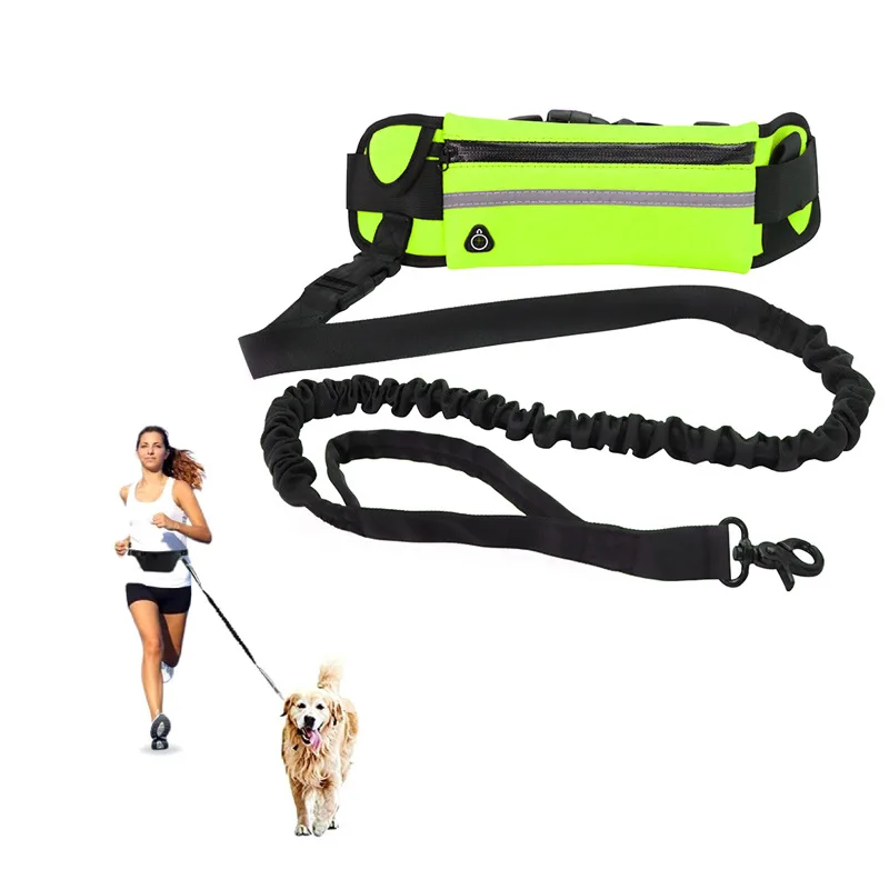 Pet running leash portable waist bag full-featured dog leash dog leash