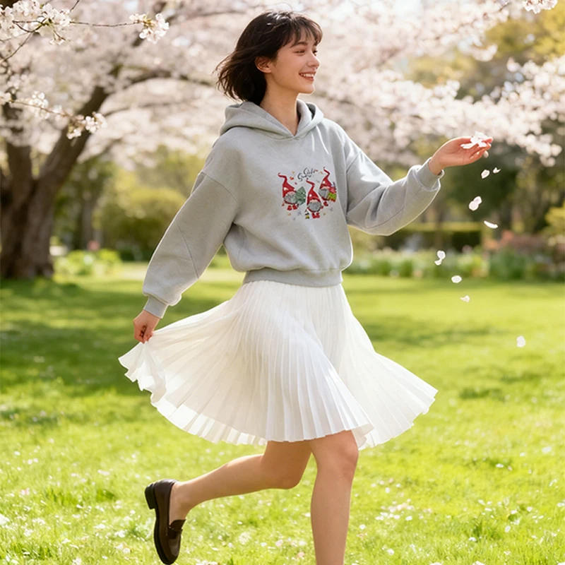 Sweat à capuche Harajuku pour femmes, polyvalent, basique, coupe ample, pour usage quotidien décontracté, pull essentiel Y2K, bloc de couleurs noir et blanc