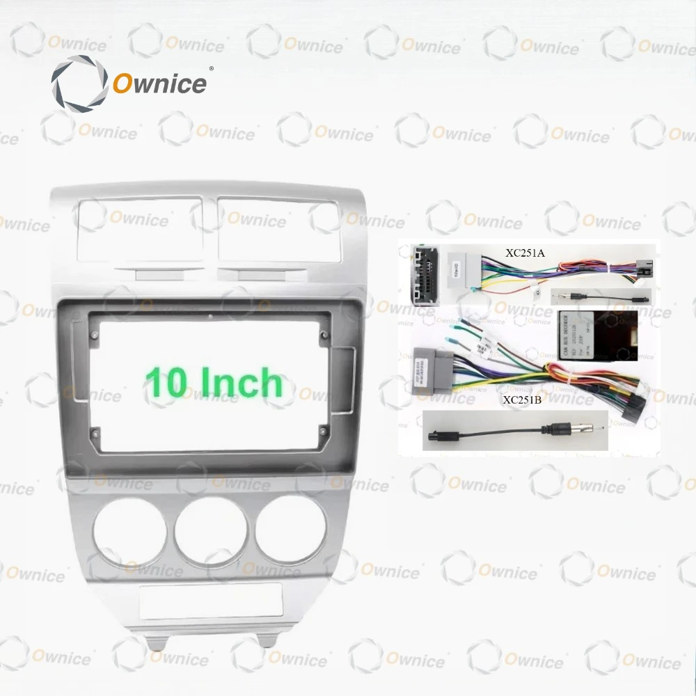 

Ownice 10.1 Car Audio Frame Fascia Adapter Canbus Box for Dodge Caliber Jeep Compass 1 MK 2006 - 2010 Patriot Android Radio Dash