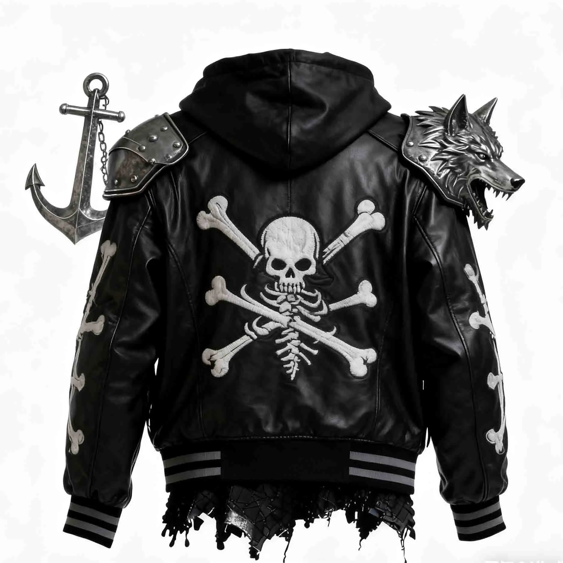 Eu Size CAN-AM Motorcycle LOGO Retro Washed Pu Contrasting Color Leather Jacket Windproof Men's Autumn and Winter Velvet Warm