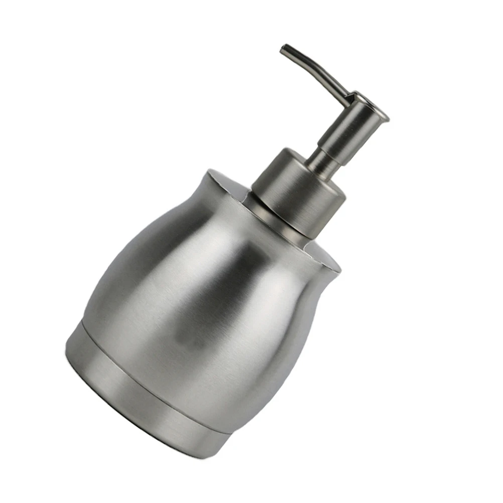

390Ml Stainless Steel Lotion Bottle Eco- For Bathroom Body Wash Pump Sleek Design Waterproof Acid Resistant Shampoo