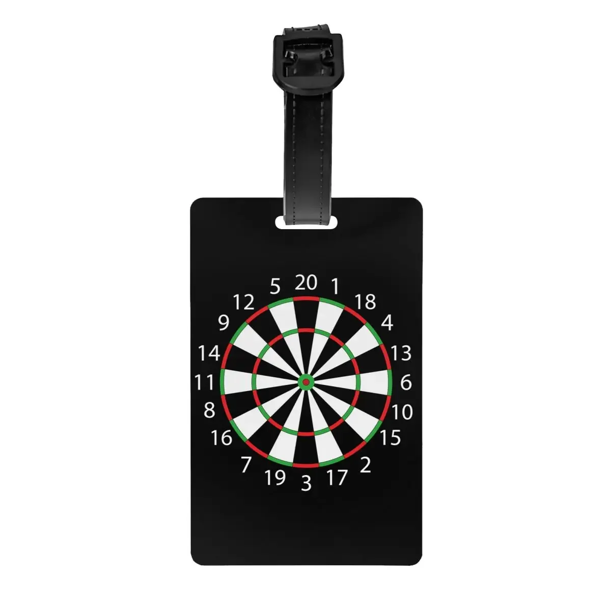 

Custom Darts Board Arrow Target Luggage Tag With Name Card Privacy Cover ID Label for Travel Bag Suitcase