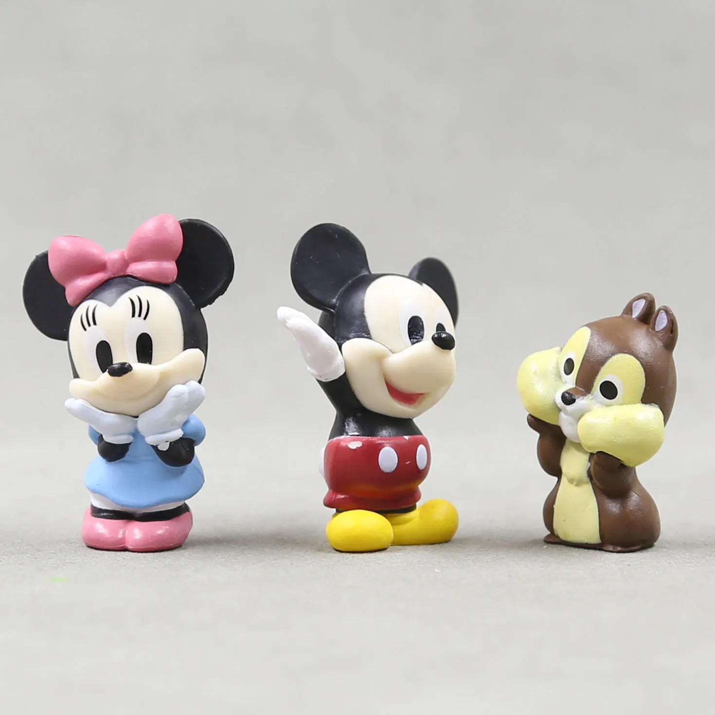 6pcs Disney Anime Mickey Mouse Action figur Minnie Pooh Bär Dumbo Kawaii Cartoon Puppe PVC Deko Modell Spielzeug Kinder schönes Geschenk