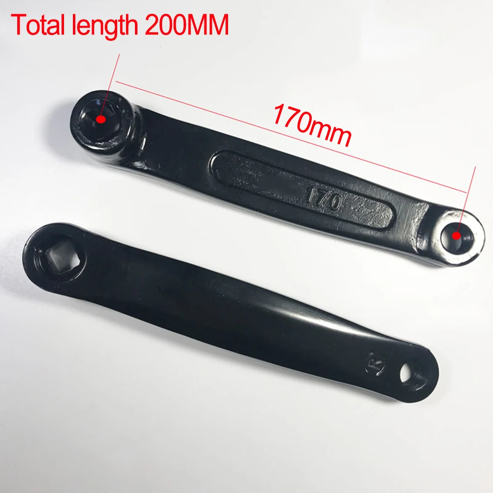 170mm Crank Bicycle Crank for durable Steel Material for m14 Screw Hole Spacing 170mm Bicycle Crank Features Exercise Bike
