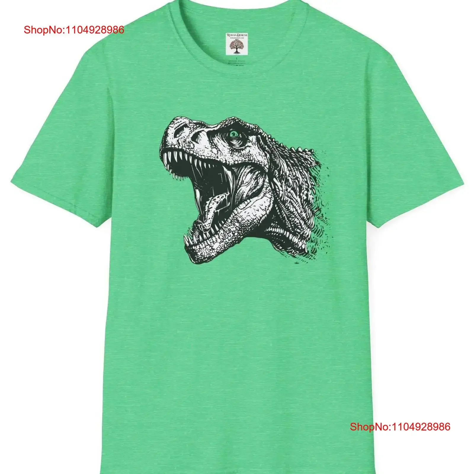 

Рубашка с изображением динозавра T Rex Softstyle Super SofT Lovers Уникальная винтажная стираная мужская универсальная стильная слегка повседневная дизайнерская одежда