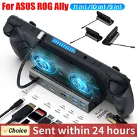 Estación de acoplamiento para Steam Deck, concentrador de consola Compatible con HDMI, USB C, 4K, 60Hz, Gigabit, Ethernet, 1000Mbps, PD, 100W, RJ45