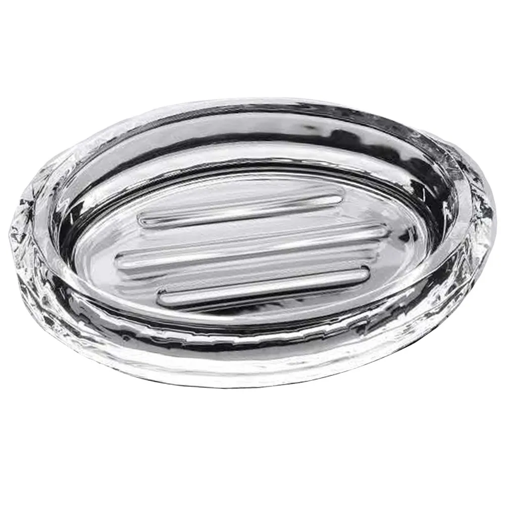 

Transparent Soap Holder for Bathroom Shower Kitchen Countertop Bathtub Central Design Waterproof Easy Clean Soap Box