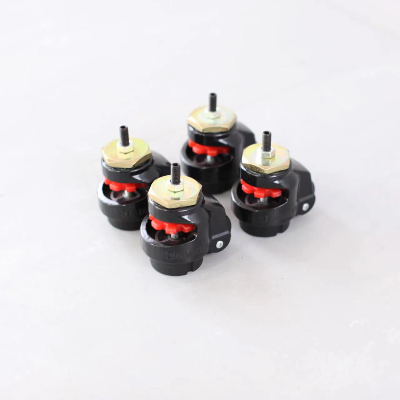 4Pcs Heavy Duty Leveling Casters 360 Swivel Fuma Wheels Industrial Caster for Workbench Sim Racing Cockpit