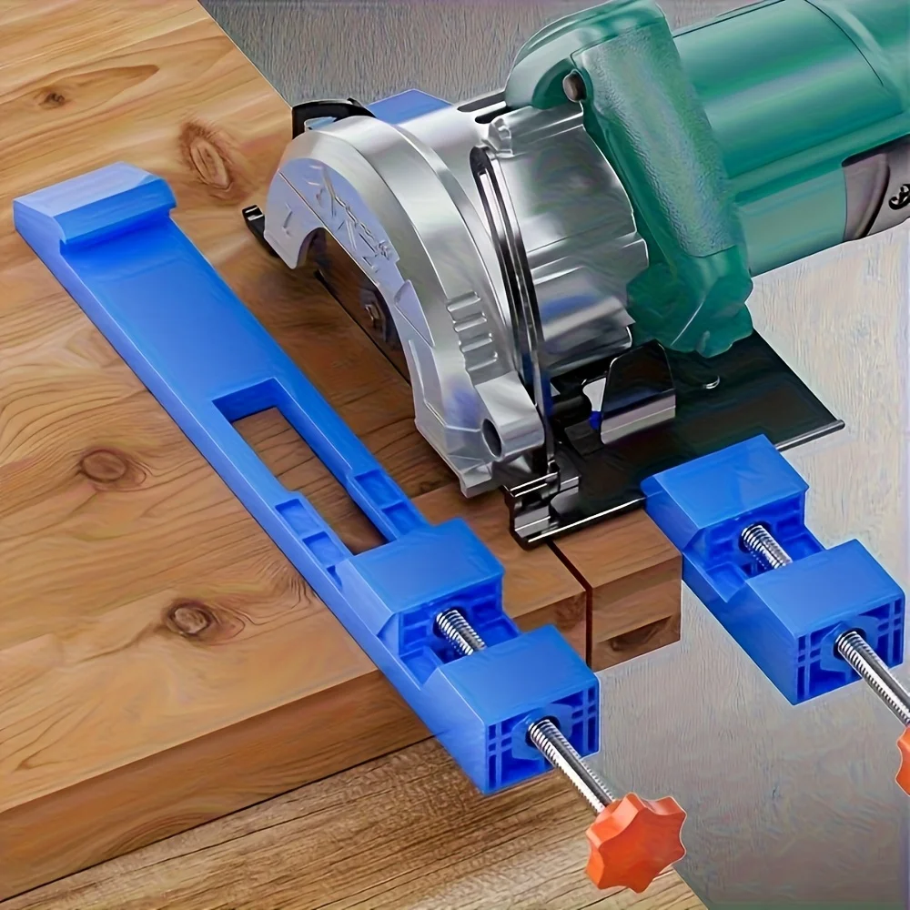 Durable ABS Electric Circular Saw, Heavy Duty Precision Cutting Tool with Adjustable Guide, Professional Woodworking Equipment view 3