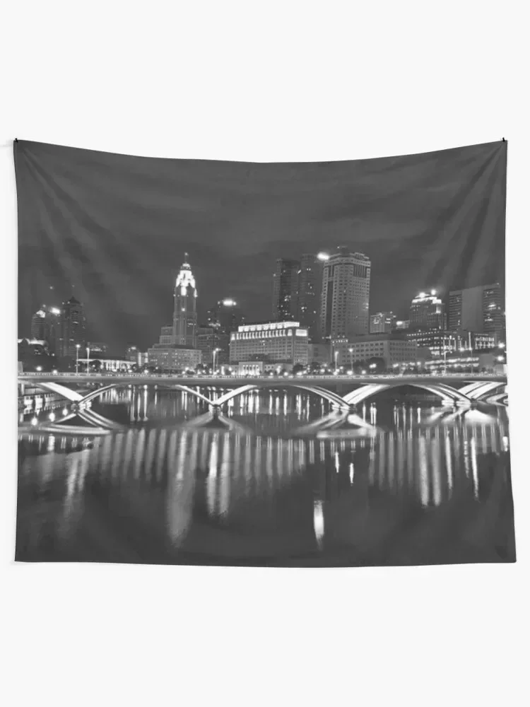 

Columbus in Black and White Tapestry Room Ornaments Decor For Room Room Decor Decorations Tapestry