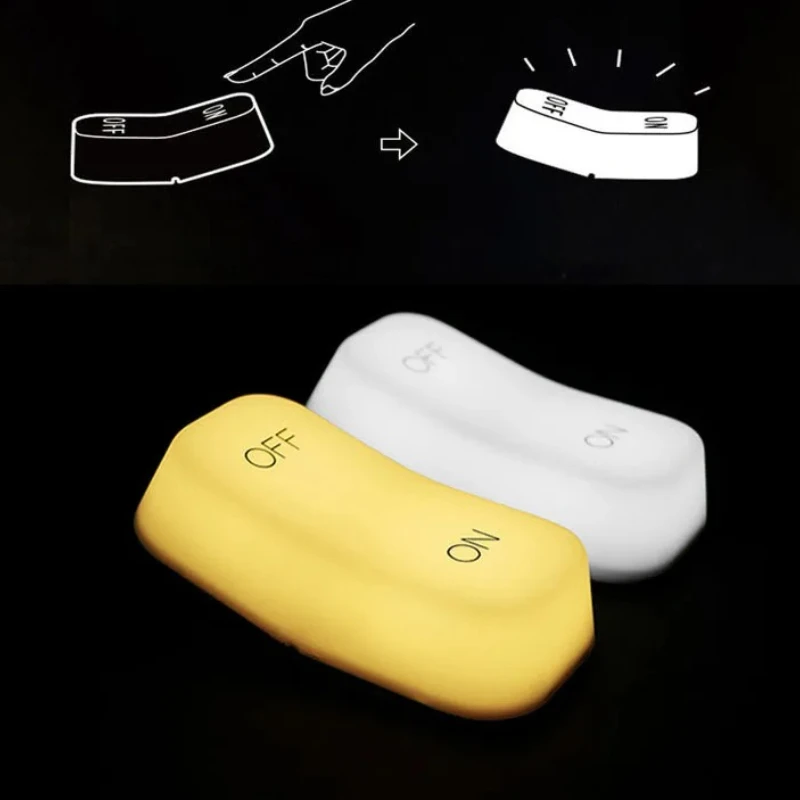 LED Gravity Sensor Switch Night Lights Creative Energy-saving USB Charging Cabinet Bedroom Atmosphere Adjustable Night Lamp