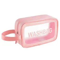 Waterproof Toiletry Bag for Women Men, Translucent Makeup Cosmetic Travel Organizer Bag Wash Bag for Travel Bathroom Toiletries