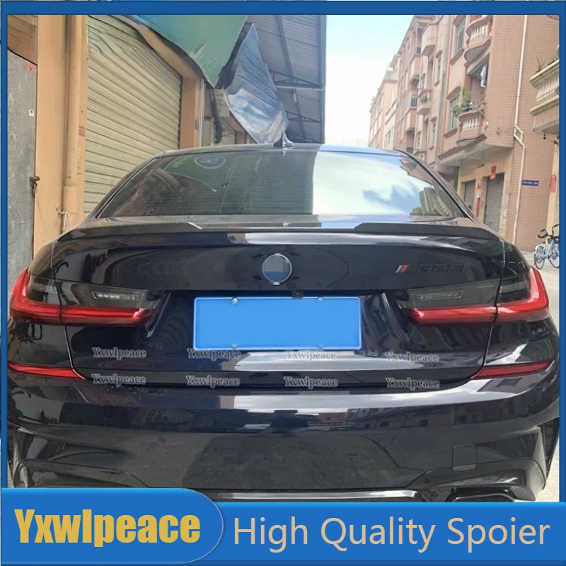 

For BMW G20 G28 Spoiler New 3Series 320i 325i 328i 2019 - 2022 ABS Plastic M3 Style Rear Trunk Lip Spoiler Wing