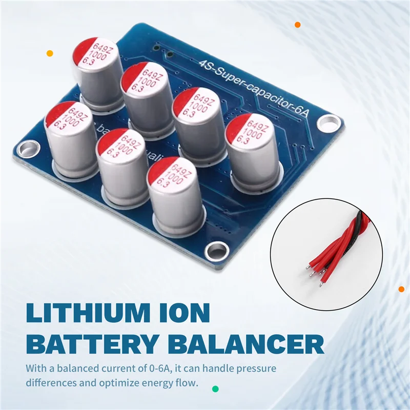 【MEET】Energy Transfer Balancing Board For 4S 6A Active Equalizer For Lifepo4 Li- Lithium Battery For 4 Strings 12V
