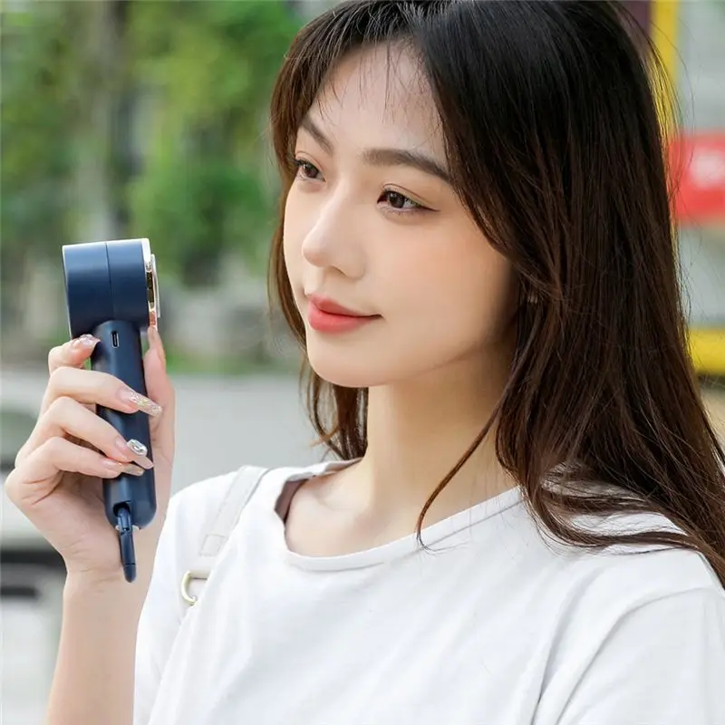 

Lively-портативный ручной вентилятор, аккумулятор 2000 мАч, USB перезаряжаемый полупроводниковый охлаждающий ручной вентилятор для лета-белого цвета