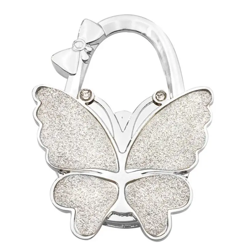 Portable Foldable Fashion Butterfly Purse Bag Table Hook Holder For Student Handbag Hanger For Home Decoration Desk Hook