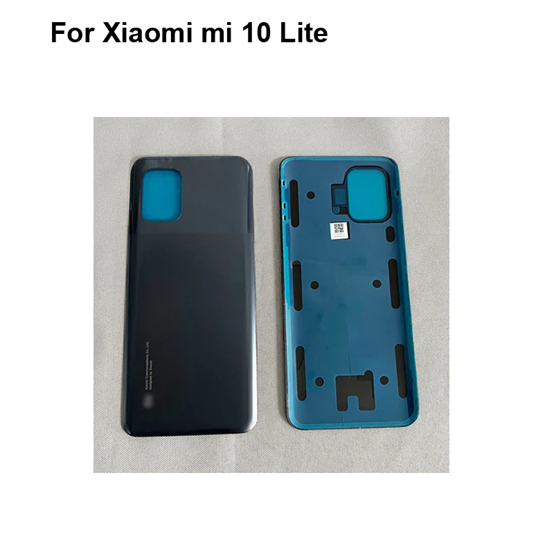 Back Glass Rear Cover For Xiaomi mi 10 Lite Battery Door Housing case back cover For Xiaomi mi 10Lite Parts