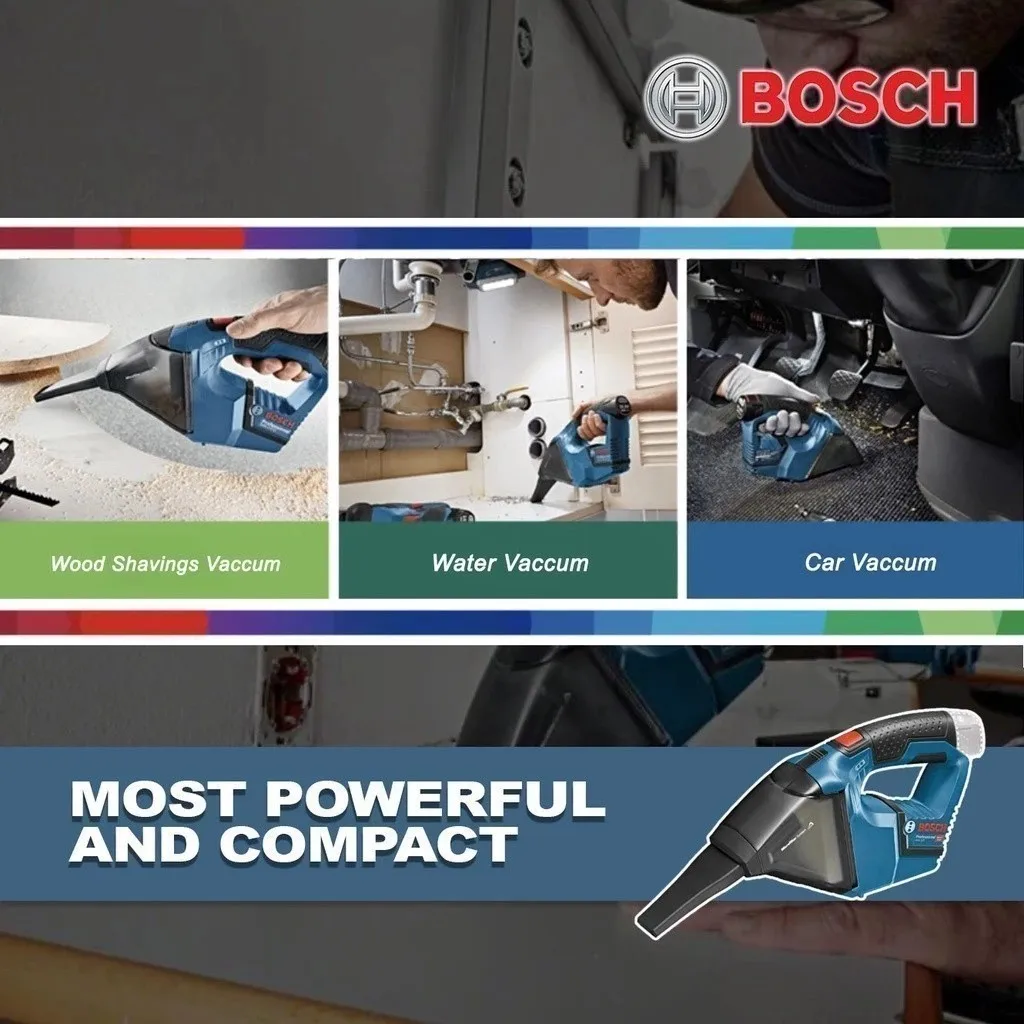 Bosch GAS 12V-LI Cordless Handheld Vacuum Cleaner 12V Professional Lithium Ion Battery Rechargeable Lightweight Dust Buster Tool - view 6