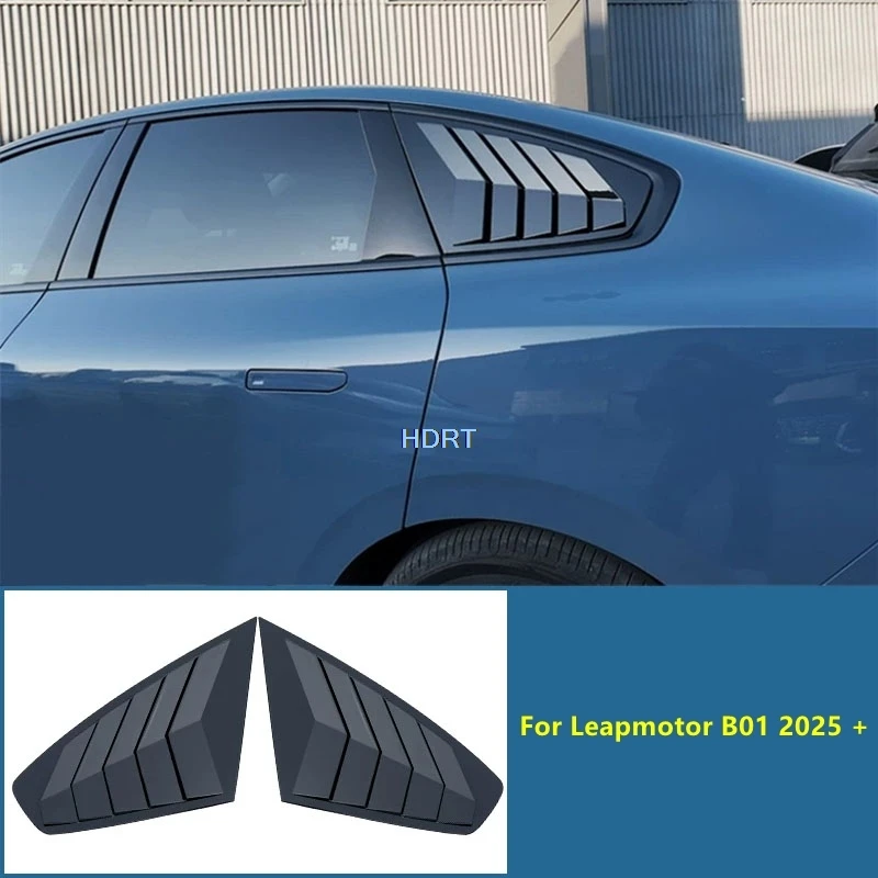 

Car Style Rear Window Vent Shutter Louver Blind Cover Protector Decoration Accessories Exterior Sticker For Leapmotor B01 2025 +