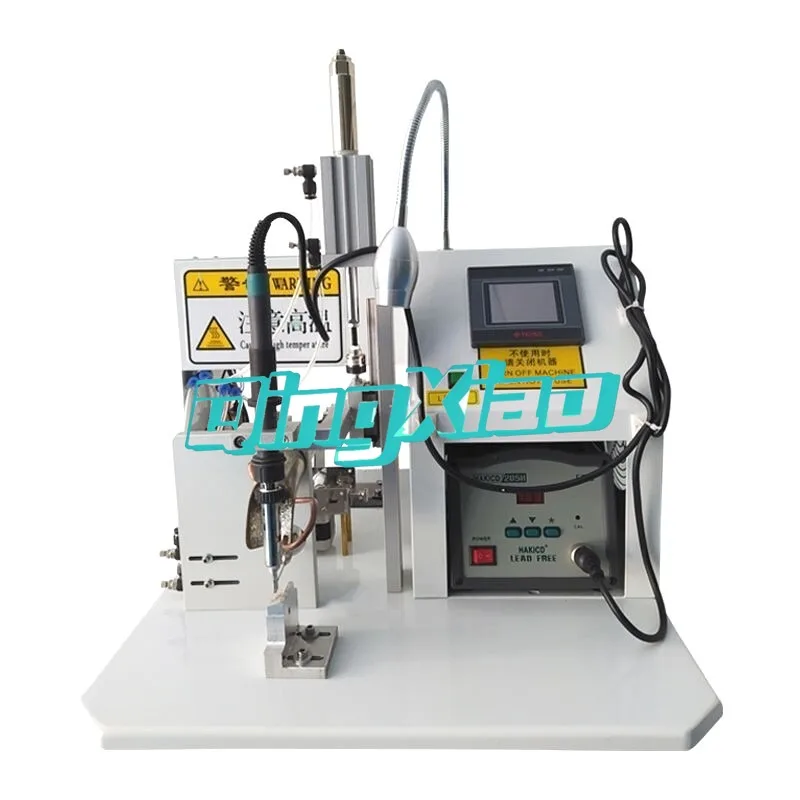 Semi Automatic Soldering Machine With Automatic Solder Wire Feeding Foot Operated For USB Cable Circuit Board Aviation Plug Tool