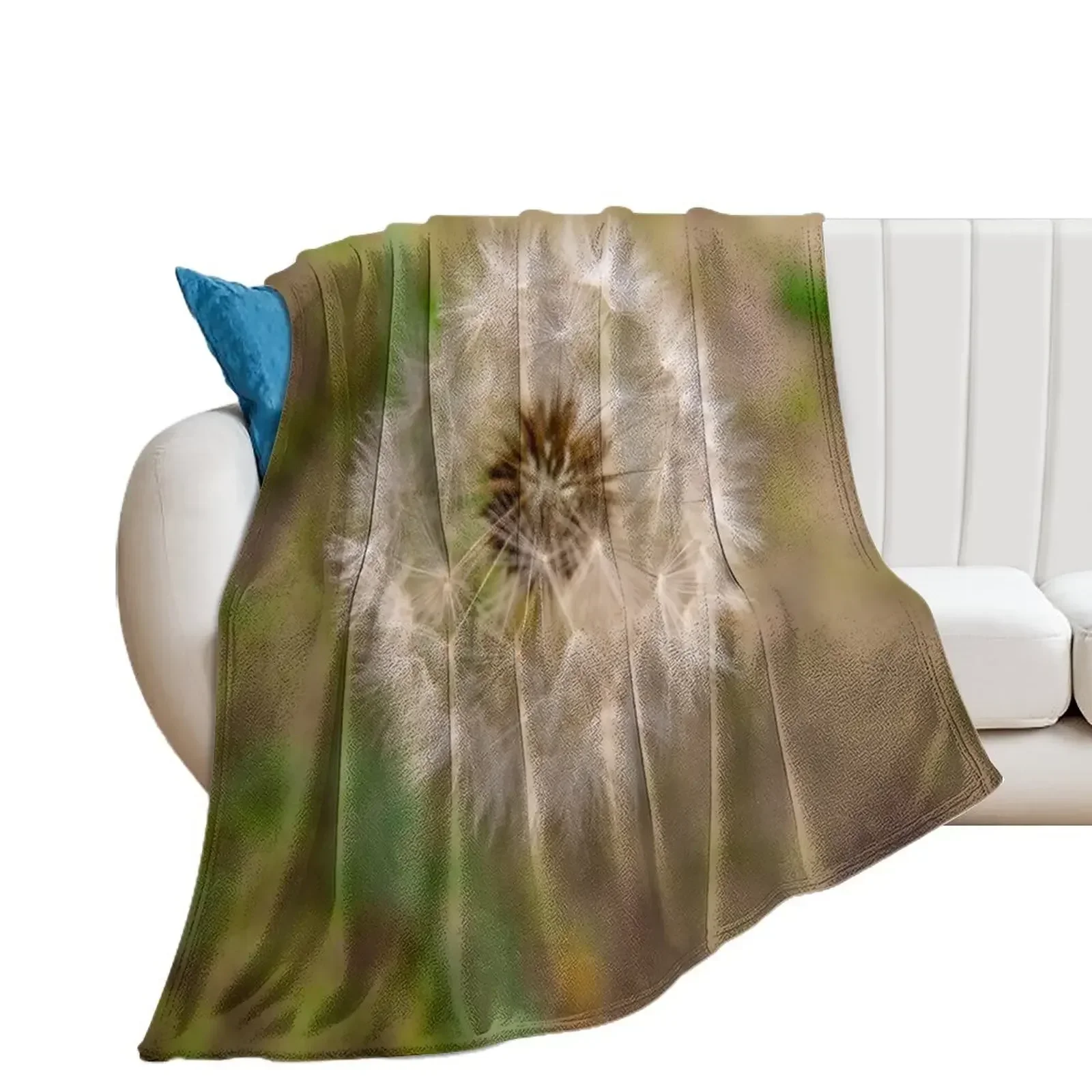 Dandelion Puffball Throw Blanket Summer Fashion Sofas Plaid decorative Blankets