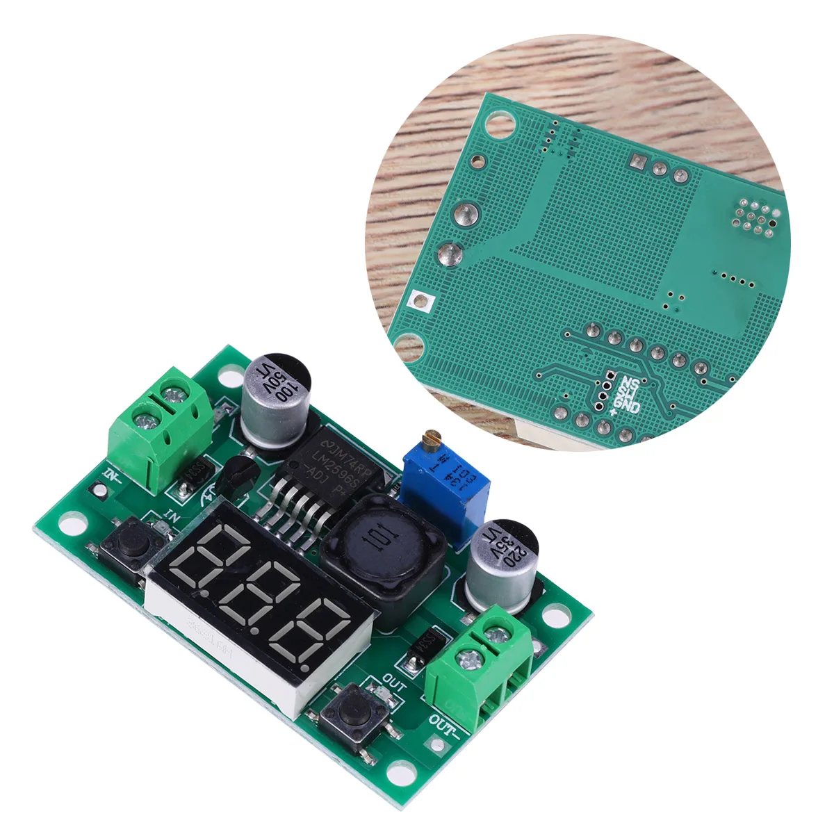 

Dc-Dc 1.25-37V Adjustable Voltage Regulator Module Step Up Power Supply Boost Converter Led Voltmeter High Efficiency 150Khz