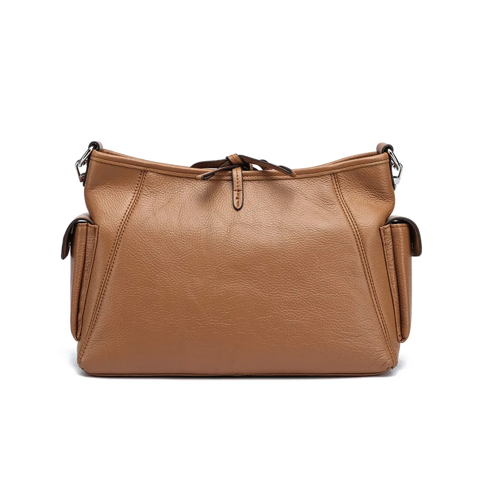 New Fashion Genuine Leather Single Shoulder Crossbody Handheld Top Layer Cowhide Date Evening Style Women's Bag Large Capacity