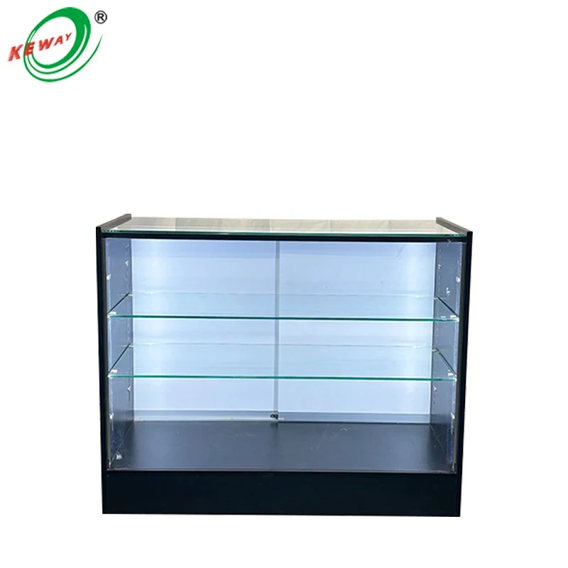 custom.Modern Retail Glass Display Cabinet with LED Lighting Shop