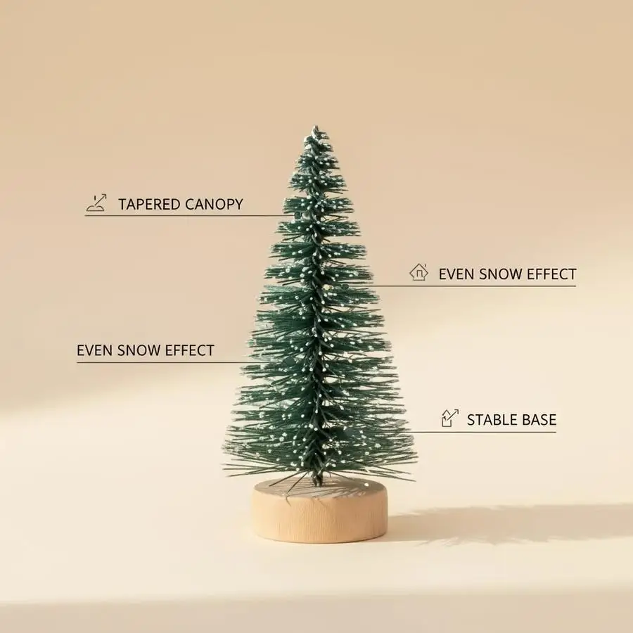 1/5/10/20/50/100pcs Mini Artificial Christmas Trees, 5Cm Faux Mini Christmas Trees, Christmas Tabletop Ornaments, Christmas Tree