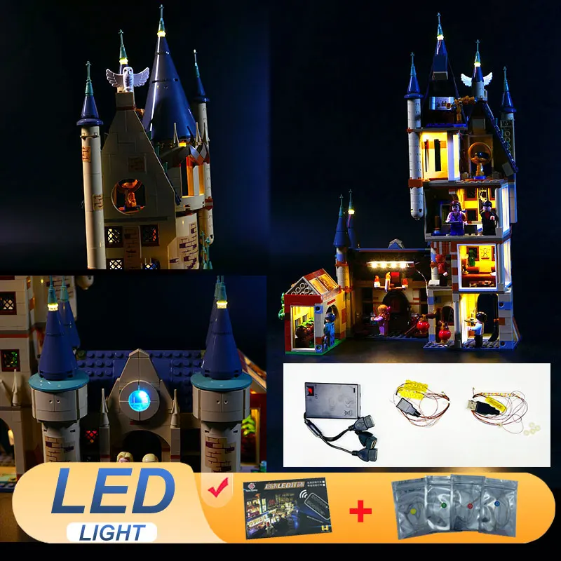مجموعة إضاءة LED لبرج الفلك LEGO 75969 مصباح ديكور لعبة ذاتية الصنع هدية (لا تشمل مجموعات الطوب لبنات البناء مجموعات النموذج)