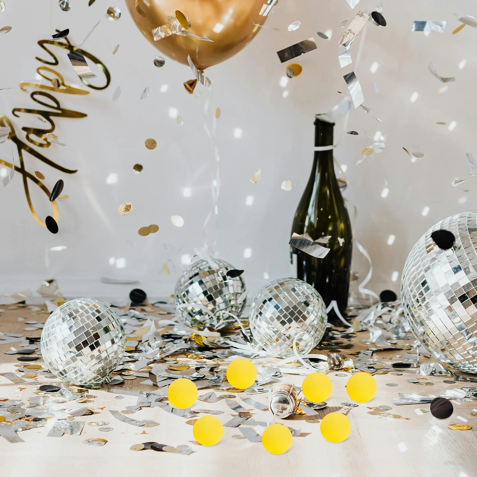 

10Pcs Magician Trick Props Round Shaped Sponge Balls Soft Interactive Performance Accessories for Party Festival