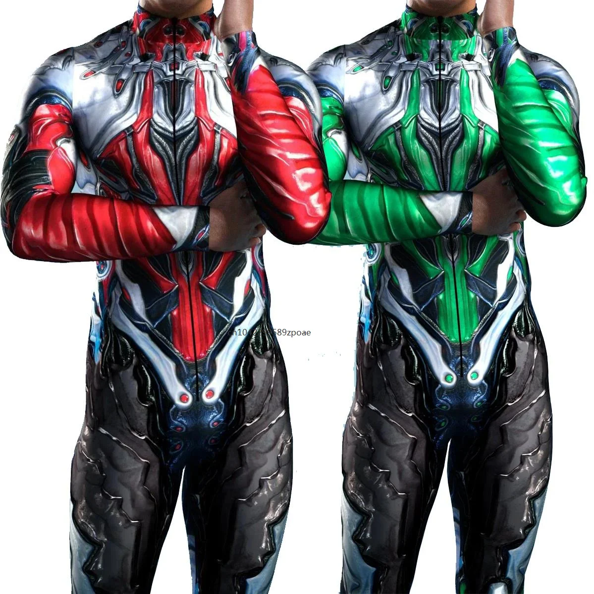 Futuristic Mechanical armor tuta Cool Fighter Cosplay body Steampunk Costume Halloween Party show Men Zentai Suit 2024