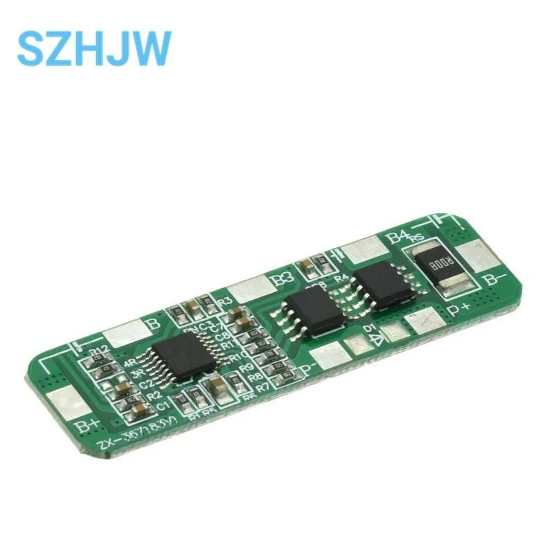 Green Board 4 String 18650 Battery lithium Battery Protection Board Polymer Protection Board 14.8V 16.8V Charging Board