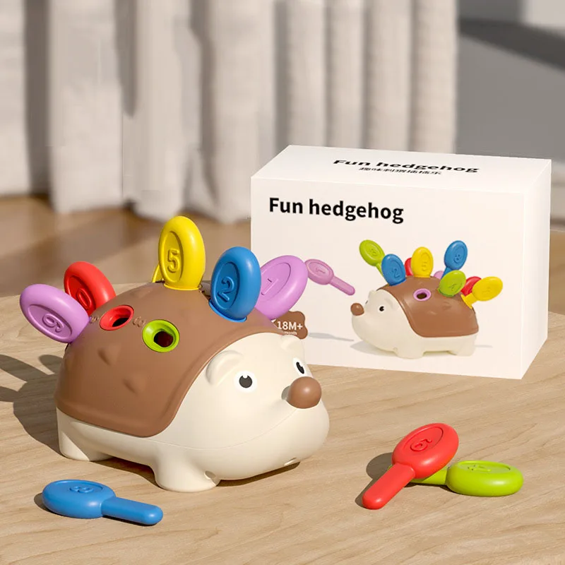 Hedgehog Montessori Baby Toys Fine Motor Training Develop Concentration Early Education Sensory Toys Children Fun Puzzle Gifts